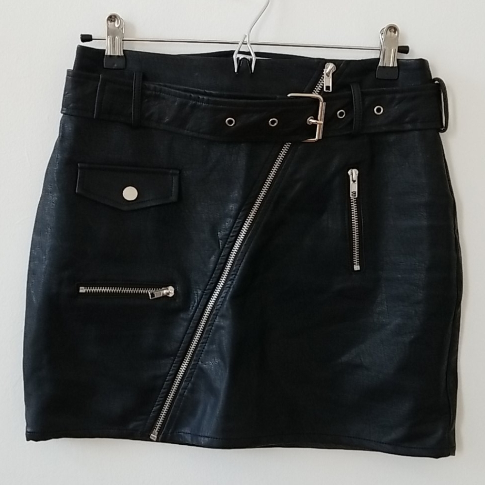 I Am Gia faux leather skirt